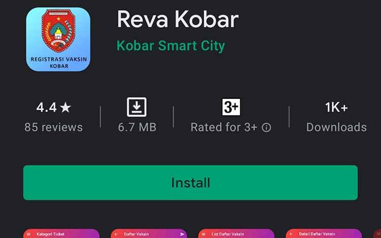 Aplikasi Reva Konar pada Poogle Playstore