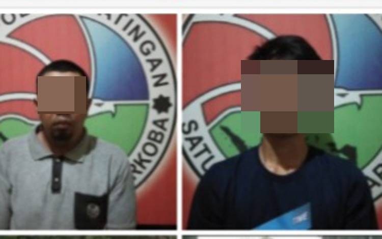 Jajaran Satresnarkoba Polres Katingan mengamankan dua orang yang diduga pengedar sabu di Tewang Rangkang