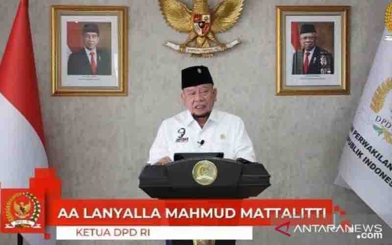 Ketua DPD RI, AA LaNyalla Mahmud Mattalitti. (foto : ANTARA/HO-DPD RI)