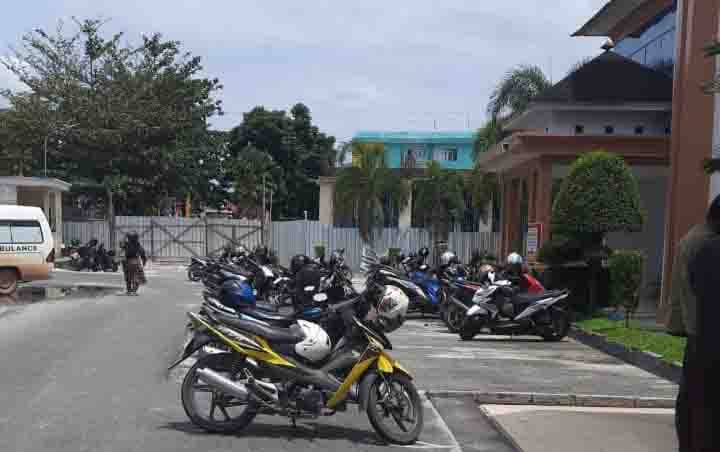 Lokasi parkir motor milik A warga Desa Sungai Kapitan, Kecamatan Kumai hilang di area Parkir RSUD Sultan Imanuddin Pangkalan Bun