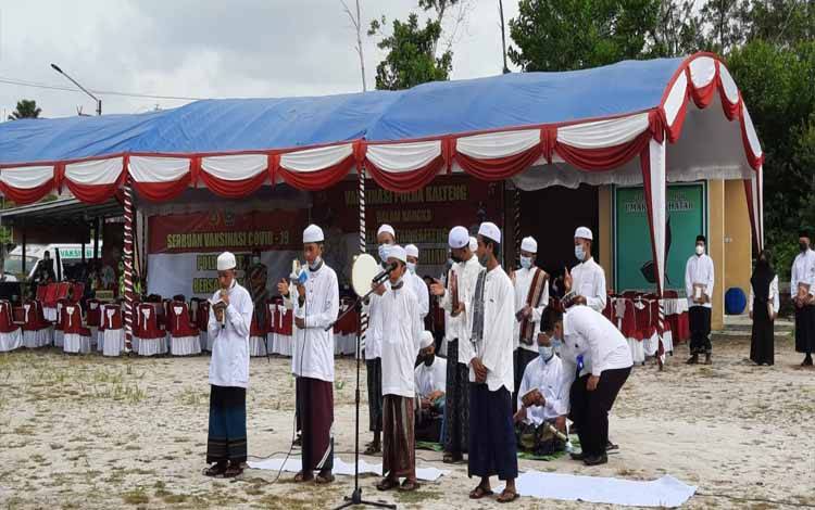 Peringatan hari Santri di Lapangan Hasanka Boarding School, Palangka Raya