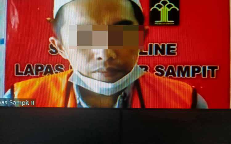 Arik Dwi Saputra terdakwa kasus sabu