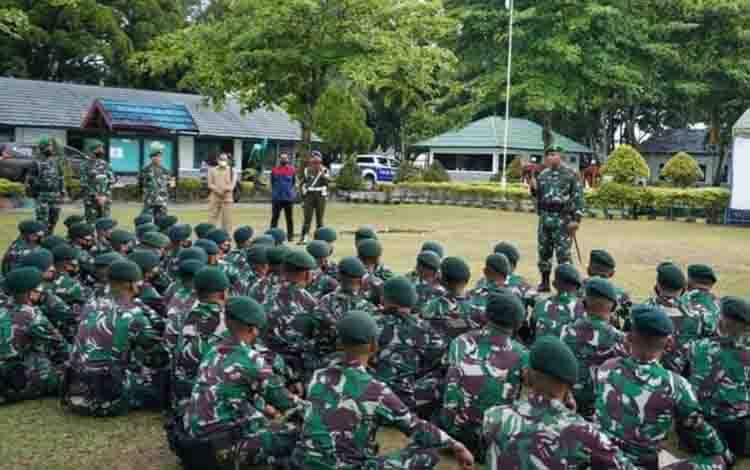 Danrem 102/Pjg Brigjen TNI Yudianto Putrajaya, tekankan ketertiban saat junjungi Kipan B Yonif R 631/Antang.