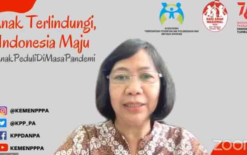 Deputi Bidang Pemenuhan Hak Anak Kementerian Pemberdayaan Perempuan dan Perlindungan Anak, Agustina Erni. (foto : ANTARA/HO-KemenPPPA)
