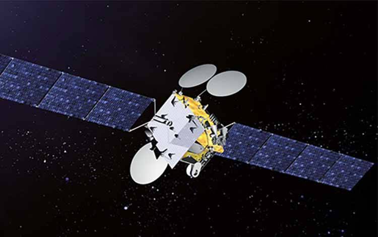 Satelit Telkom 3S yang telah dibangun Thales Alenia Space untuk jaringan telekomunikasi di Indonesia