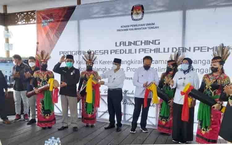 Launching Desa Peduli Pemilu dan Pemilihan (DP3) di Dermaga Wisata Kereng Bengkirai