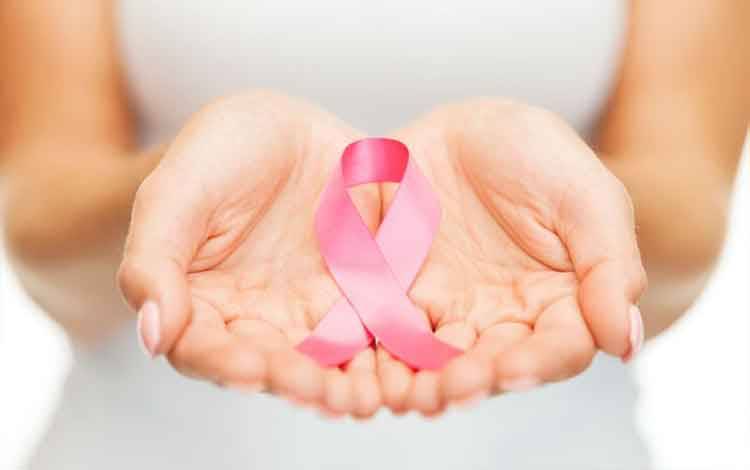 Ilustrasi pita merah muda, sebagai simbol untuk waspada pada kanker payudara. (Shutterstock)