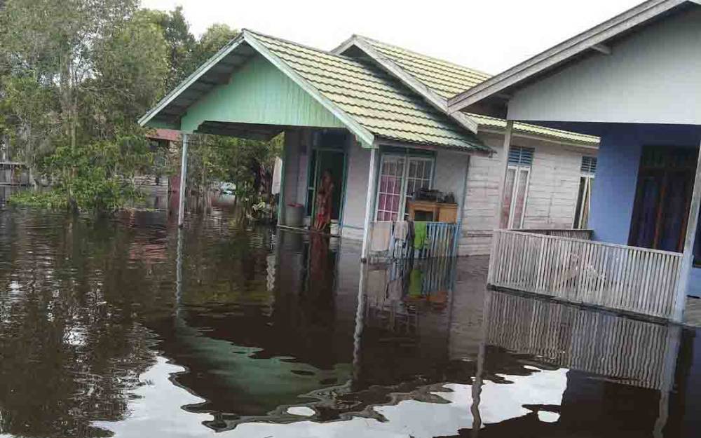 Banjir yang terjadi di Kalteng.