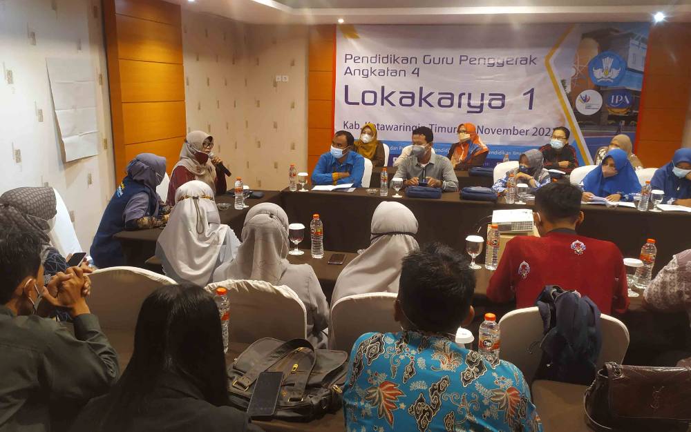 Suasana pembukaan Lokakarya Pendidikan Guru Penggerak 4 Kotawaringin Timur.