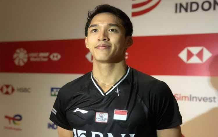 Jonatan Christie lolos ke babak perempat final nomor tunggal putra Indonesia Open 2021 setelah mengalahkan Chico Aura Dwi Wardoyo di Bali