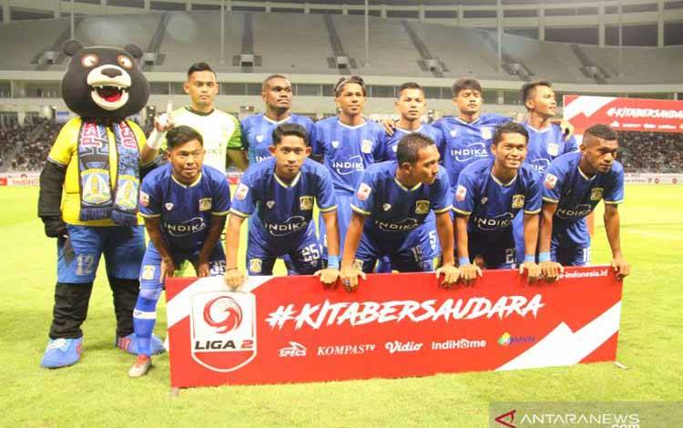 Skuad Persiba Balikpapan dalam laga perdana vs Kalteng Putra
