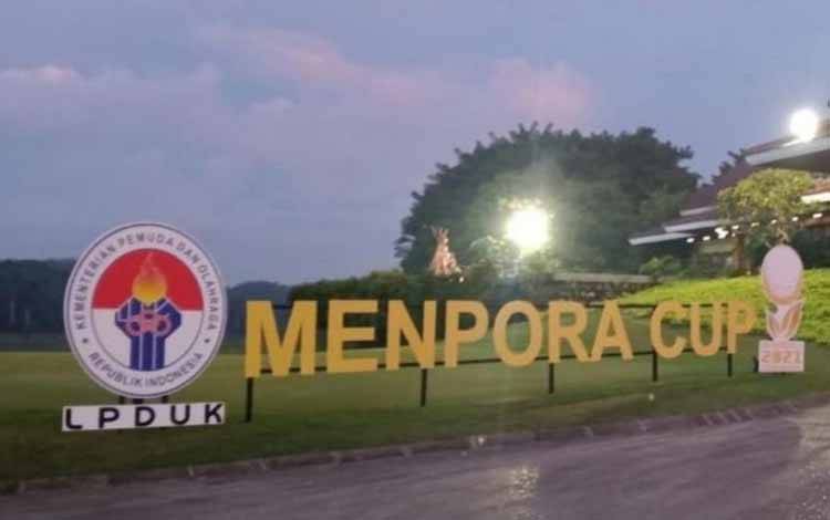 Ilustrasi turnamen golf Piala Menpora 2021 di Damai Indah Golf BSD, Serpong, Minggu (12/12/2021)