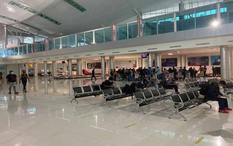Kondisi ruang tunggu Bandara Tjilik Riwut Palangka Raya