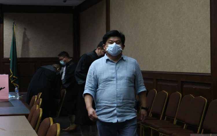 Presiden Komisaris PT Trada Alam Minera Heru Hidayat dituntut hukuman mati dalam perkara dugaan tindak pidana korupsi dan pencucian uang pengelolaan dana PT Asabri (Persero) di Pengadilan Tindak Pidana Korupsi (Tipikor) Jakarta, Senin (6/12/2021)