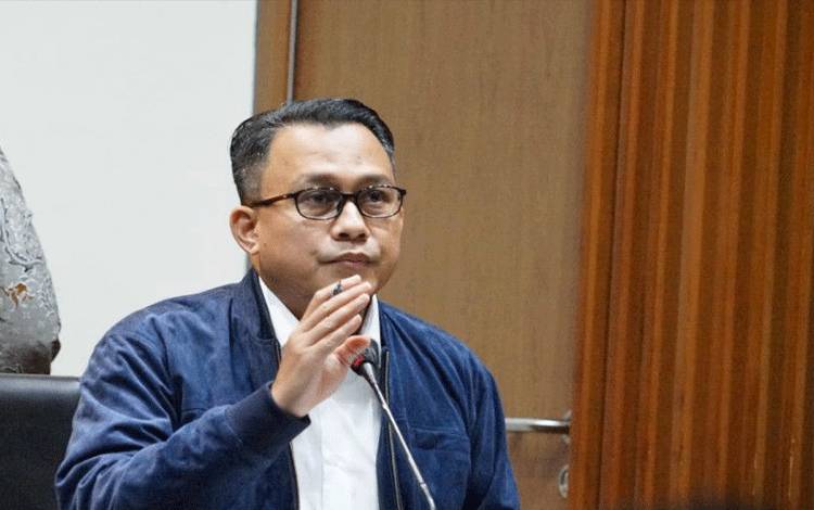 Plt Juru Bicara KPK Ali Fikri di Gedung KPK, Jakarta, Senin (27/12/2021). (foto : ANTARA/HO-Humas KPK)