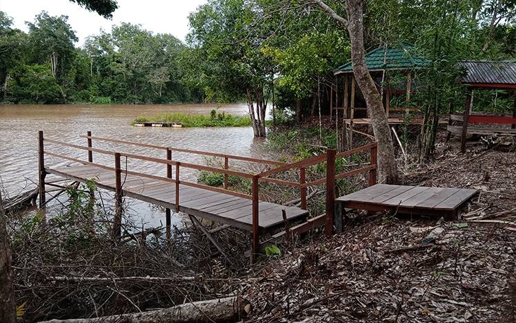 Renovasi Wisata Danau Sabuah, Desa Tuwung Kecamatan, Kahayan Tengah, Kabupaten Pulang Pisau, akan merubah dan menambahkan beberapa fasilitas, Senin, 27 Desember 2021.