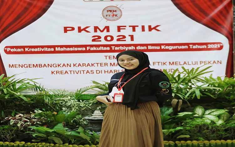 Nur Rohmawati, pengurus HIMA Kobar Palangka Raya yang merupakan salah satu penerima bantuan dari Program Talenta Inovasi Indonesia