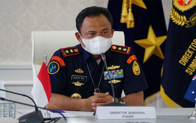 Direktur Jenderal Pengawasan Sumber Daya Kelautan dan Perikanan (PSDKP), Laksamana Muda TNI Adin Nurawaluddin. ANTARA/HO-KKP
