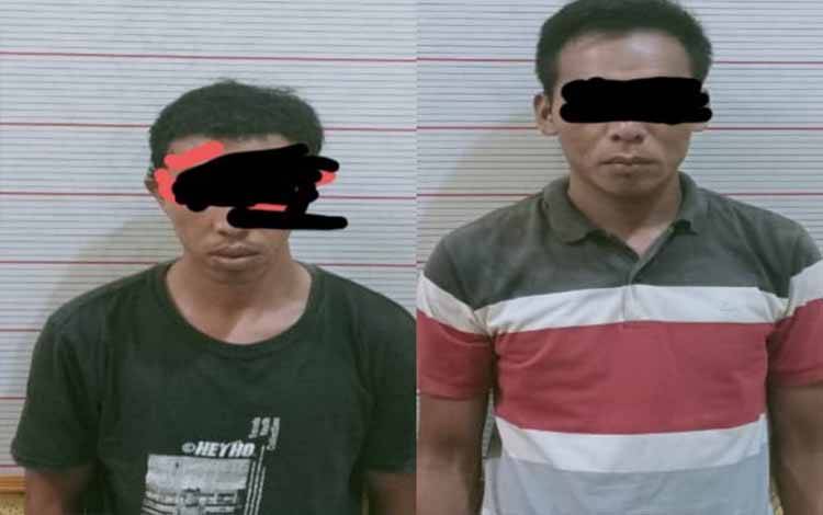 Pelaku tindak pidana narkoba narkoba jenis sabu yang ditangkap anggota Polsek Aruta di Areal Perusahaan Sawit PT BJAP 2, Sabtu 15 Januari 2022