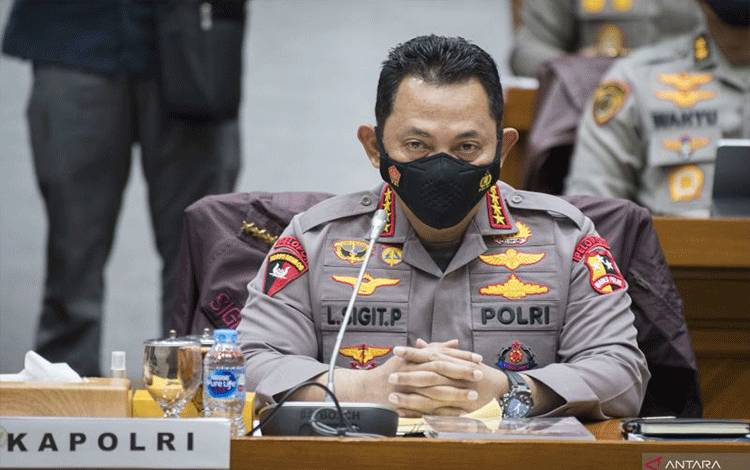 Kapolri Jenderal Pol Listyo Sigit Prabowo. ANTARA FOTO/Aditya Pradana Putra/hp