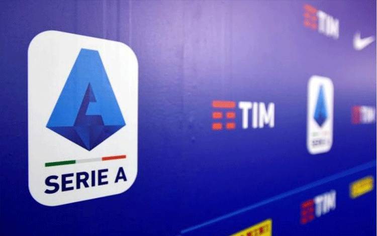 Logo Liga Serie A Italia. ANTARA/REUTERS/FLAVIO LO SCALZO/FILE PHOTO