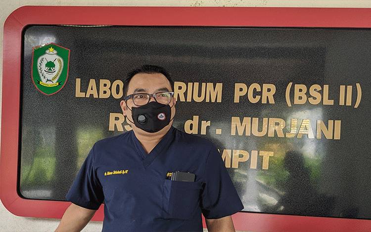 Dokter Penanggungjawab Laboratorium PCR BSL II RSUD dr Murjani Sampit dr Ikhwan Setiabudi.