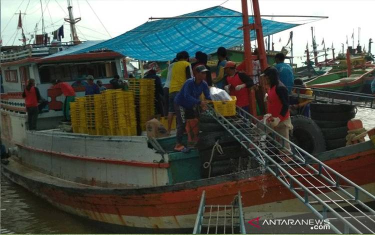 Ilustrasi: Sejumlah ABK kapal tengah menurunkan ikan hasil tangkapan di laut saat bersandar di TPI Juwana, Kabupaten Pati, Jawa Tengah. (ANTARA/Akhmad Nazaruddin Lathif)