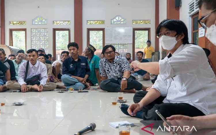 Tim Kantor Staf Presiden (KSP) menemui Warga Desa Wadas Kecamatan Bener, Purworejo, Jawa Tengah, sebagaimana siaran pers diterima di Jakarta, Minggu (13/2/2022)