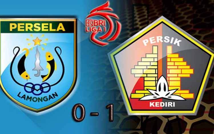 Persik Kediri kalahkan Persela Lamongan 1-0 pada laga pekan ke-25 BRI Liga 1 2021/2022 di Stadion Kompyang Sujana, Denpasar, Bali, Senin (14/2/2022)