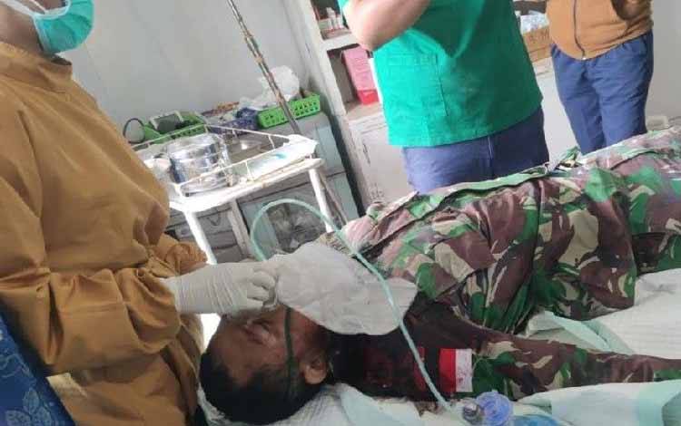 Anggota Kopasgat TNI AU terluka tembak saat mengamankan bandara Aminggiru, Ilaga, Kabupaten Puncak, Papua