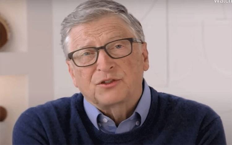Tangkapan layar Bill Gates dalam video tentang bukunya "How to Prevent the Next Pandemic". (ANTARA/Suryanto)