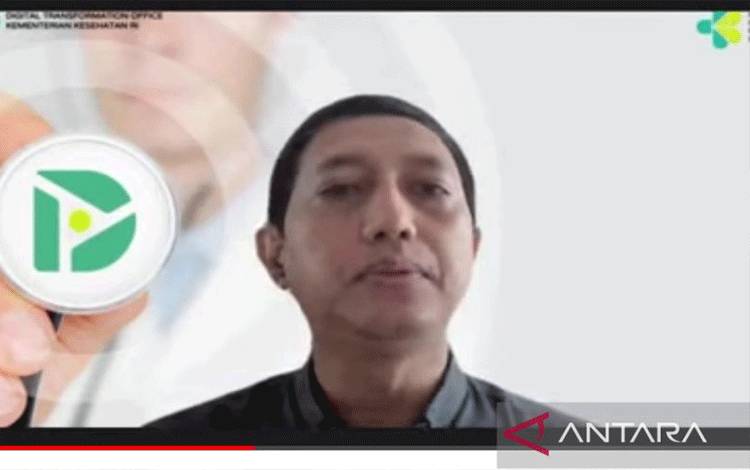 Tangkapan layar Staf Ahli Menteri Kesehatan Bidang Teknologi Kesehatan Setiaji pada konferensi pers secara virtual yang diikuti dari YouTube Kemenkes RI di Jakarta, Selasa (22/2/2022). (ANTARA/Andi Firdaus).
