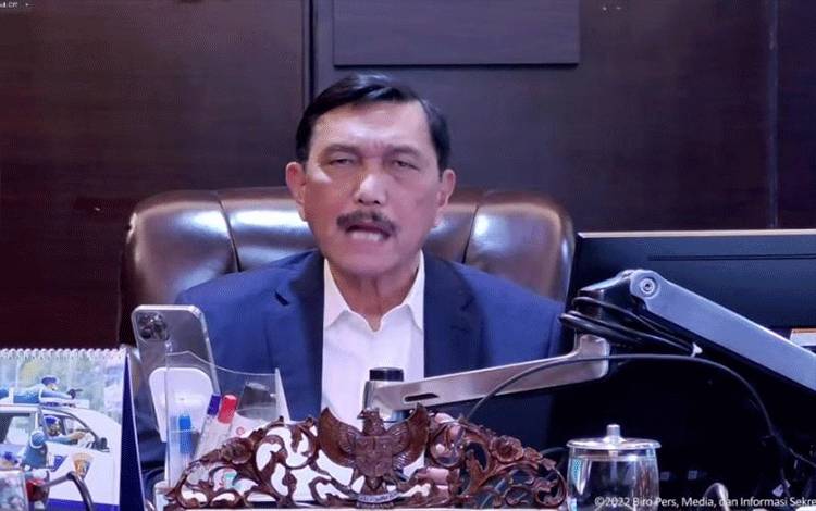 Menteri Koordinator Bidang Kemaritiman dan Investasi, Luhut Binsar Pandjaitan. (ANTARA/Youtube Sekretariat Presiden)