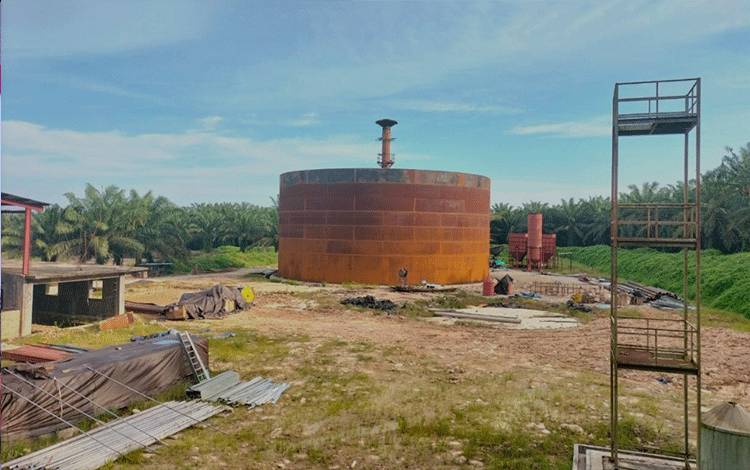 Proses pembangunan sistem Reaktor ZPHB untuk menangkap gas metana yang dihasilkan oleh limbah kelapa sawit (POME) dari pabrik kelapa sawit yang dilakukan oleh PT. Kalimantan Sawit Abadi