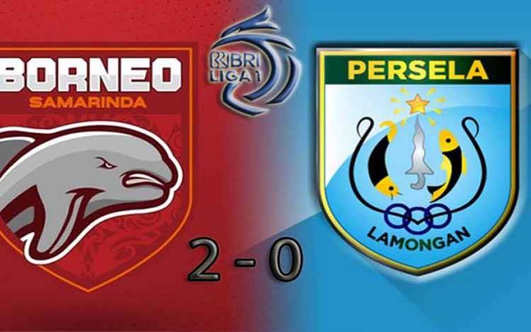 Borneo taklukkan Persela 2-0 pada laga pekan ke-29 BRI Liga 1 2021/2022 di Stadion Kapten I Wayan Dipta, Gianyar, Bali, Sabtu (5/3/2022)