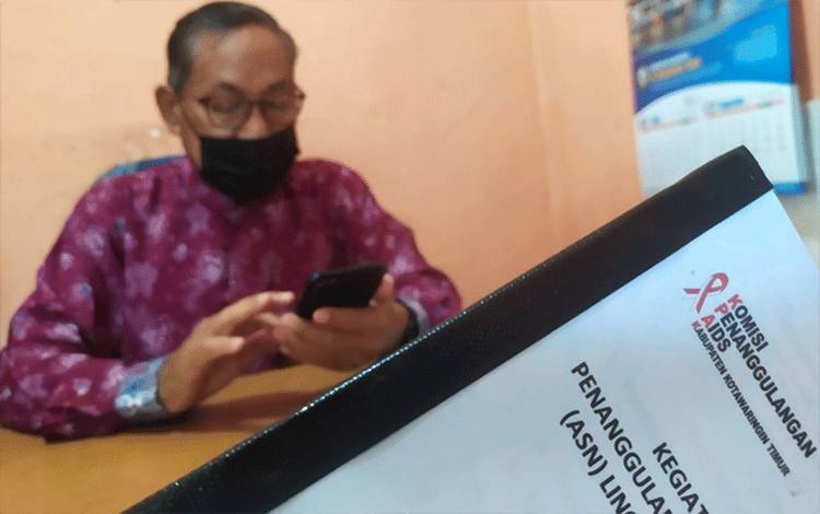 Sekretaris Komisi Penanggulangan Aids Daerah Kotim, Asikin Arpan
