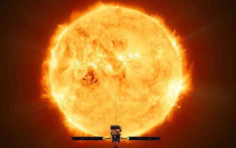 Foto matahari dari jarak terdekat yang diabadikan oleh Solar Orbiter ESA (European Space Agency) dan NASA (The National Aeronautics and Space Administration). (foto : ANTARA/ESA)