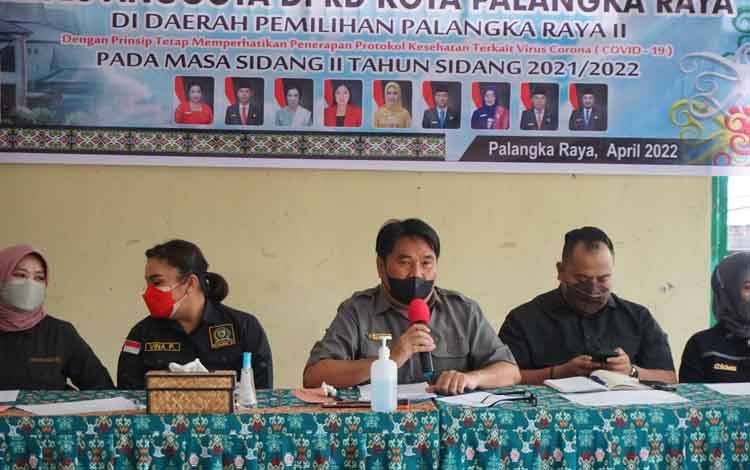 Reses Anggota DPRD Palangka Raya Dapil II di Kelurahan Menteng
