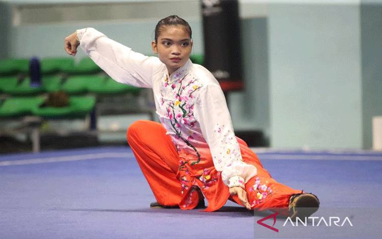 Atlet wushu Indonesia Alisya Mellynar (ANTARA/HO-PB WI)