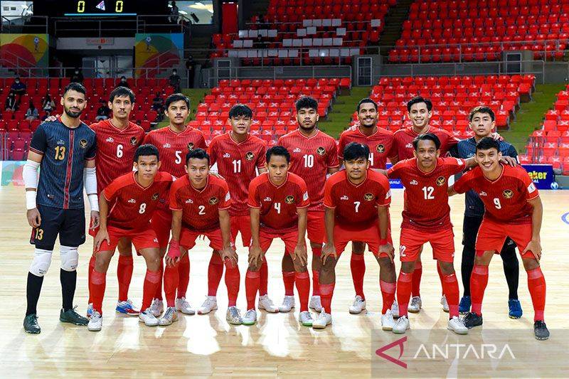 Ilustrasi - Tim nasional futsal Indonesia yang berlaga di Piala Futsal AFF 2022 di Bangkok, Thailand. (ANTARA/HO/AFF-FAT) (ANTARA/HO/AFF-FAT)