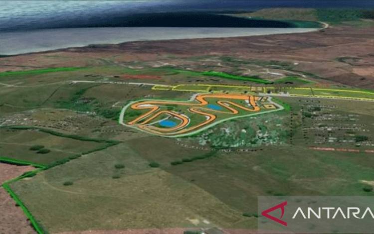 Lokasi lahan sirkuit Motorcross Grand Prix (MXGP) di Samota, Kabupaten Sumbawa, Nusa Tenggara Barat (NTB). (ANTARA/Pemprov NTB).