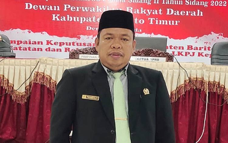 Ketua Komisi II DPRD Barito Timur, Wahyudinnoor.