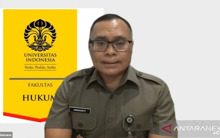 Tangkapan layar Pakar Hukum Internasional dari Universitas Indonesia (UI) Hikmahanto Juwana. (ANTARA/ (Muhammad Zulfikar)