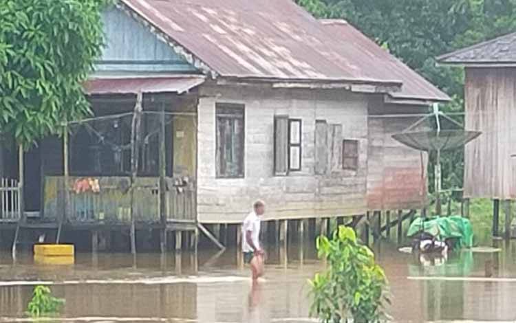 Banjir melanda rumah warga di wilayah Kabupaten Kotawaringin Barat