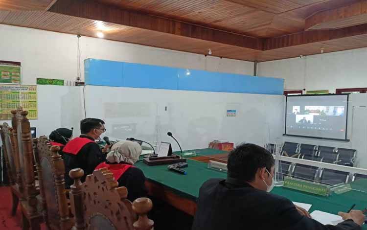 Pengadilan Negeri Nanga Bulik menggelar sidang putusan perkara narkotika secara daring