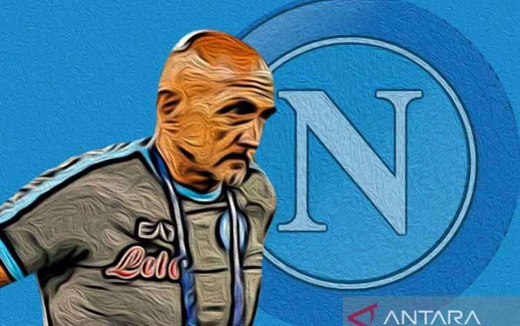 Ilustrasi pelatih Napoli, Luciano Spalletti. (ANTARA/Gilang Galiartha)