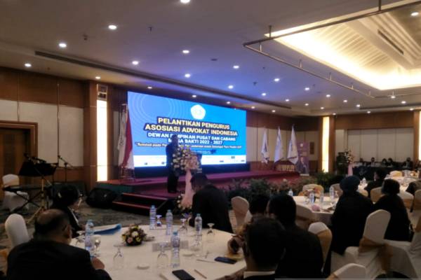 Suasana pelantikan pengurus DPP AAI di Jakarta, Minggu (11-9-2022). ANTARA/HO-Humas AAI.