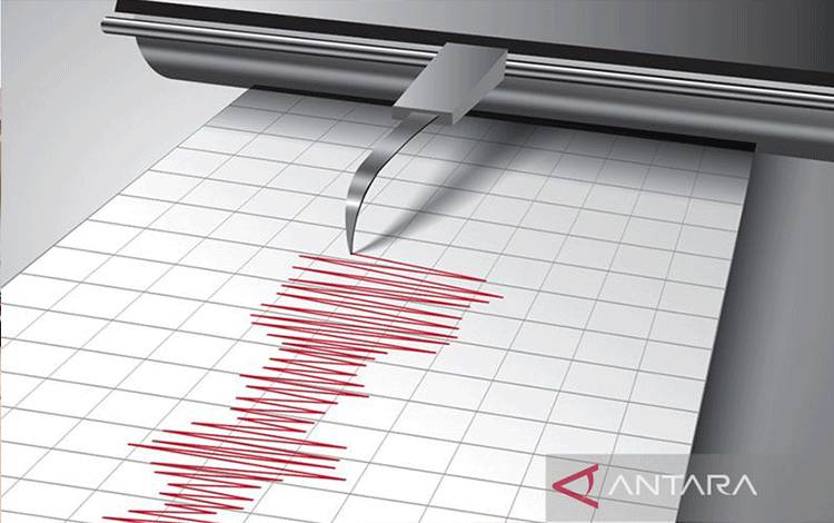 Ilustrasi - Seismograf merekam gerakan tanah selama gempa. ANTARA/Shutterstock/pri.