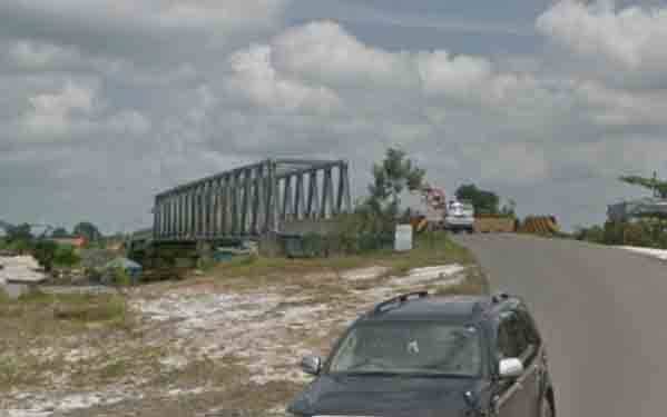 Lokasi rencana pembangunan Jembatan Cable Stayed Bentangi Sungai Arut, Kelurahan Baru. (FOTO : DANANG)