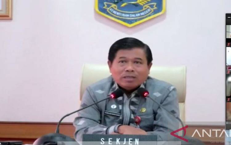 Sekretaris Jenderal Kementerian Dalam Negeri, Suhajar Diantoro. ANTARA/HO-Diskominfo